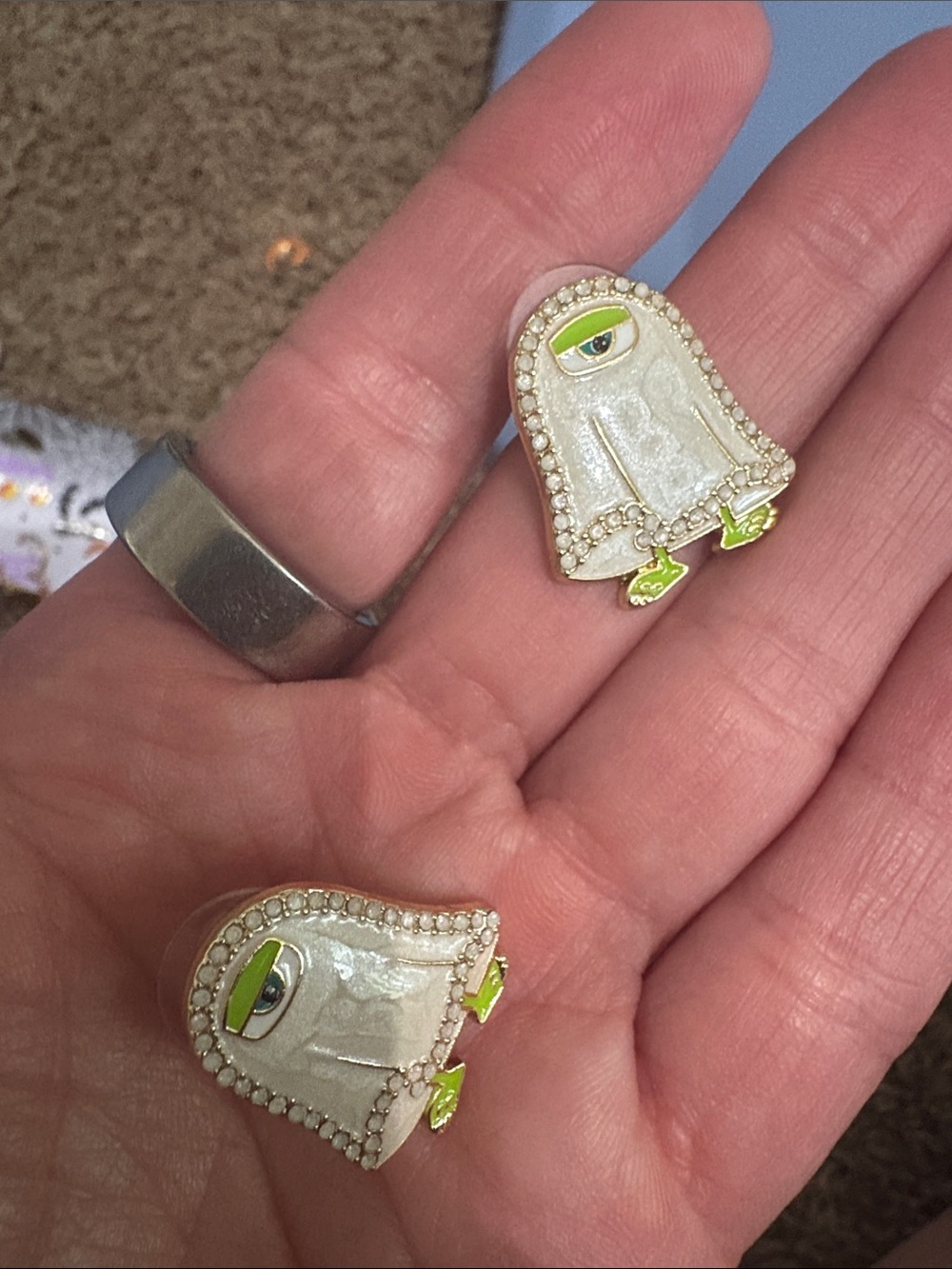 Disney Ghost earrings- Monsters Inc